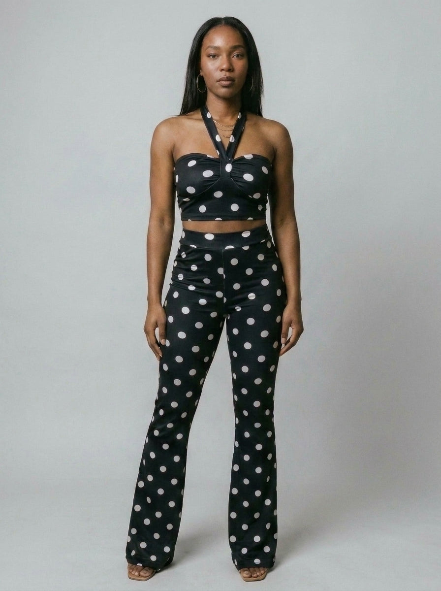 Kiana Polka Dot Two-Piece Set
