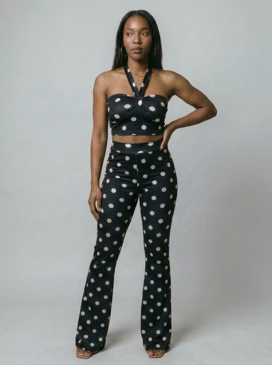 Kiana Polka Dot Two-Piece Set