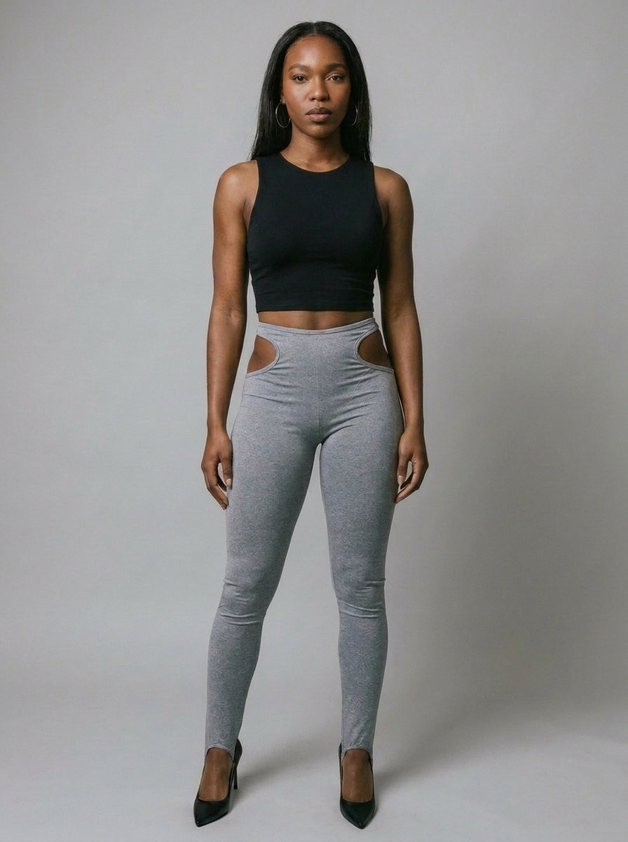 Brianna Cut Out Stirrup Leggings