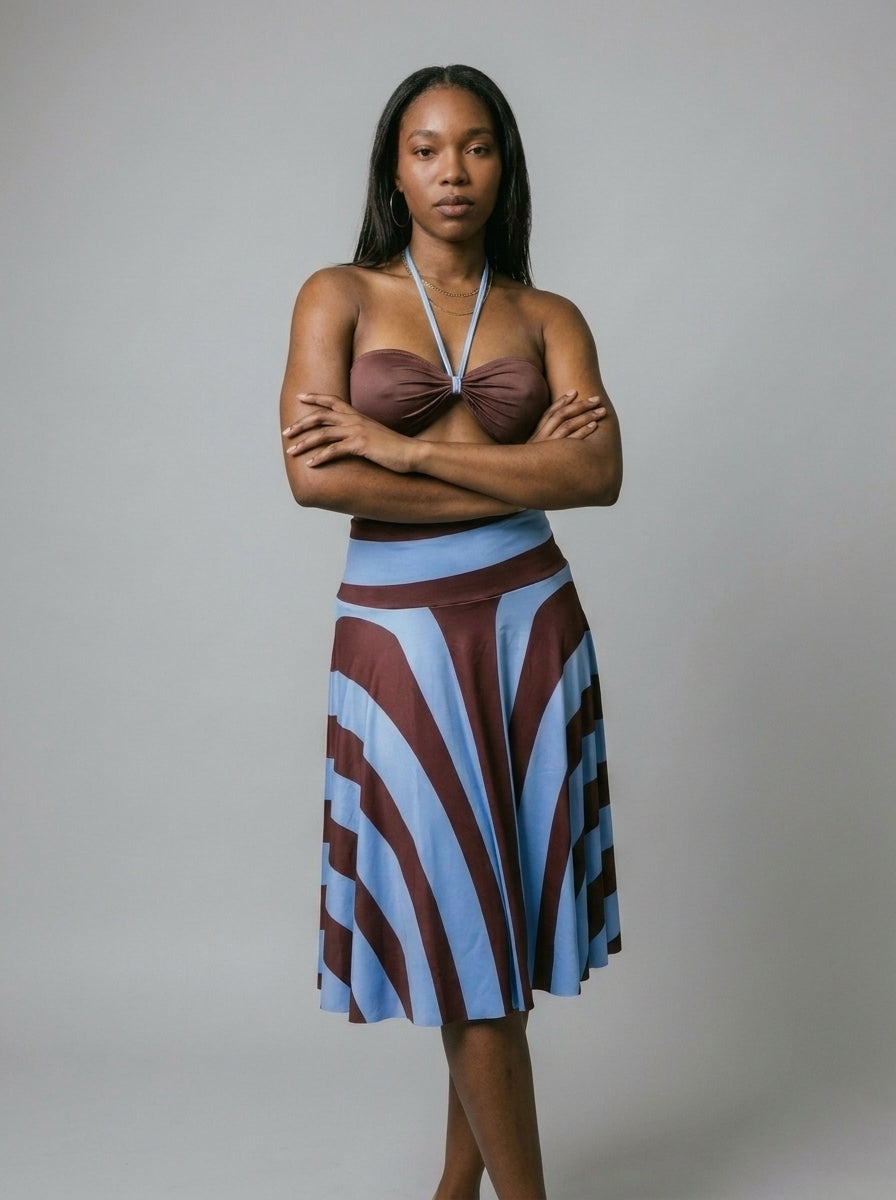 Chloe Halter Top & Midi Skirt Set
