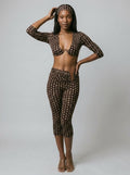 Aaliyah Underwire Crop Top & Capri Set