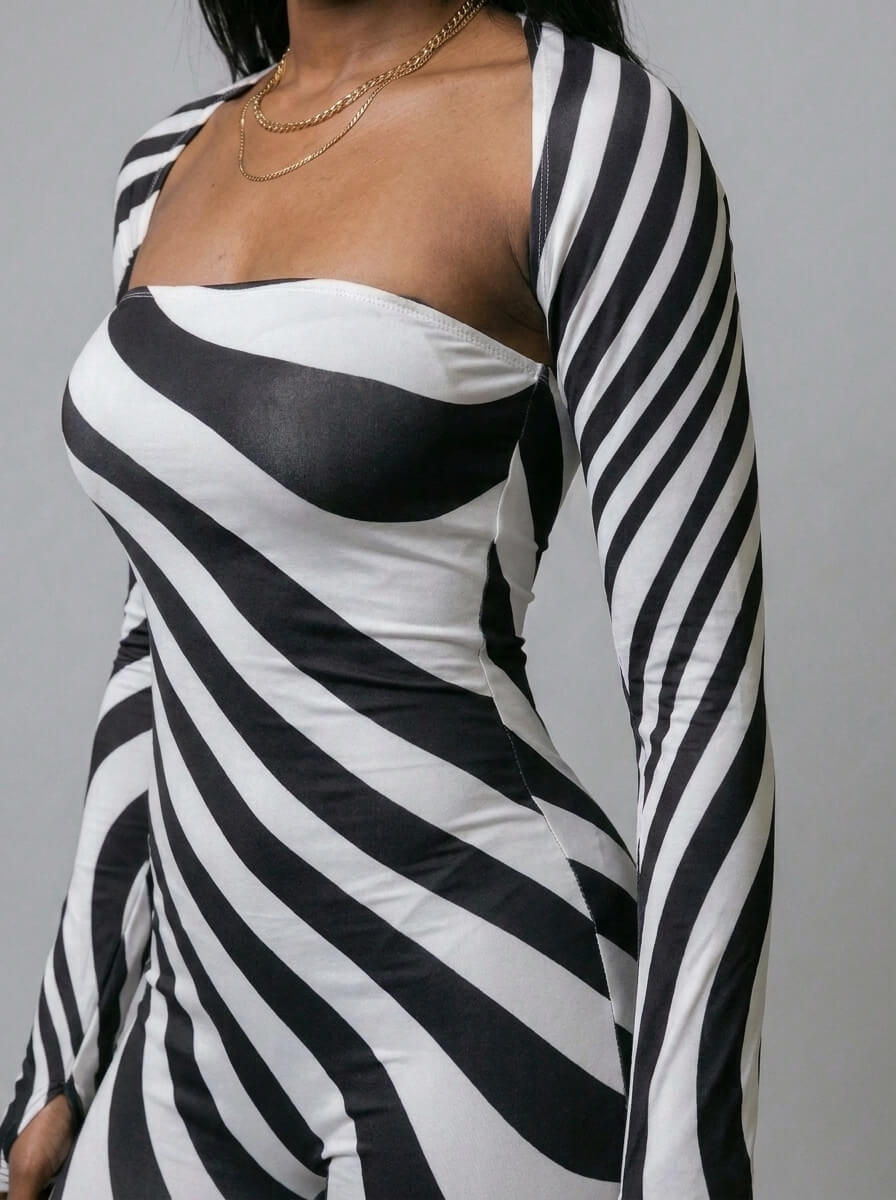Zara Swirl Shrug & Jumpsuit Set