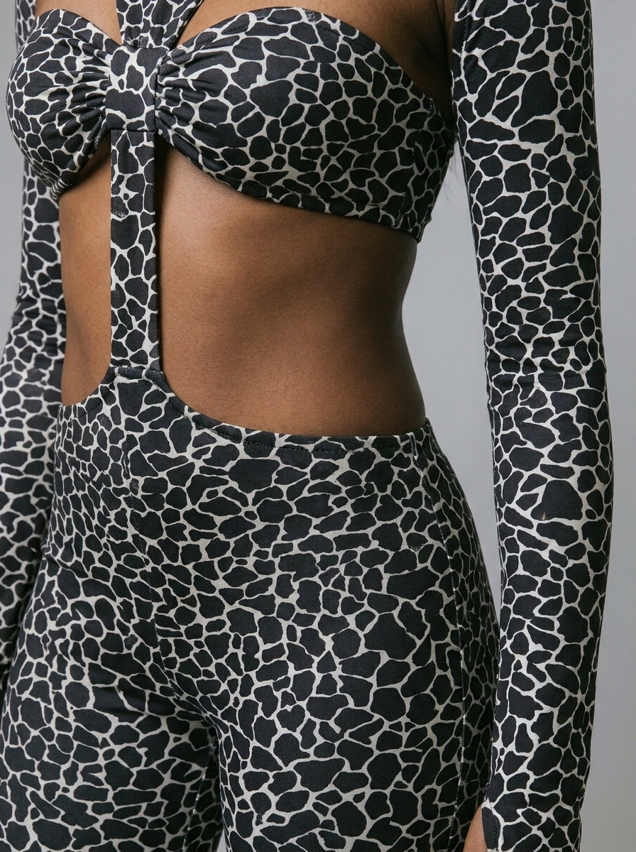 Talia Cutout Flare Jumpsuit