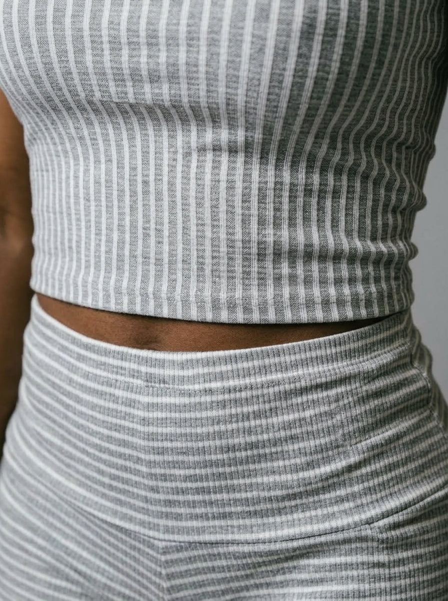 Layla Ribbed Tube Top & Shorts Set