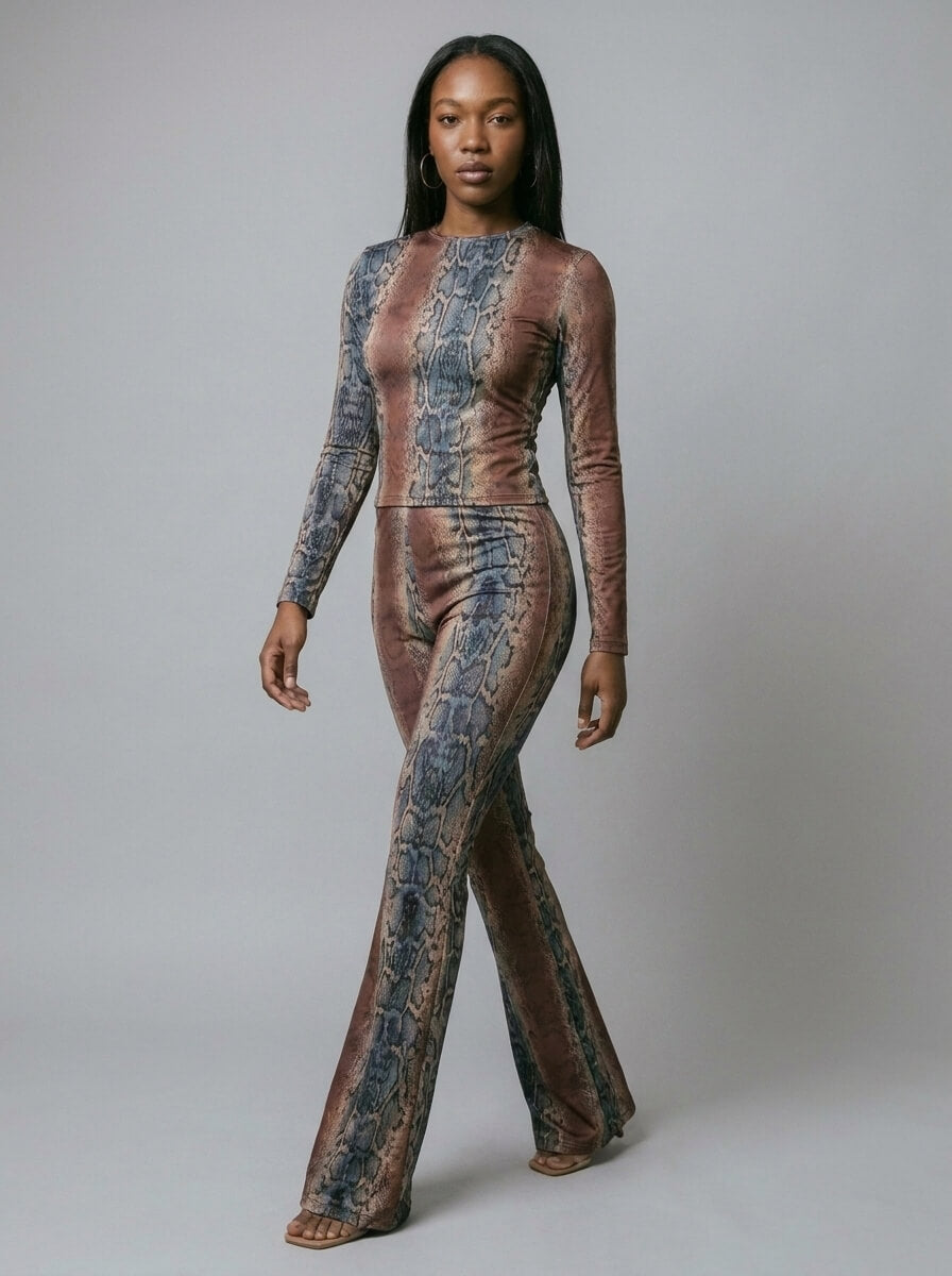 Zaria Snake Flare Set