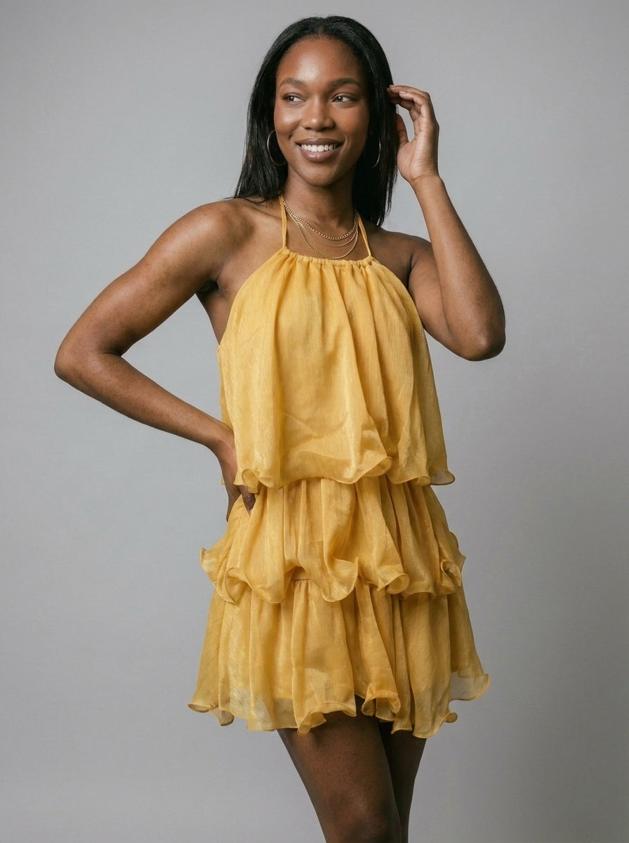 Aria Tiered Ruffle Mini Dress