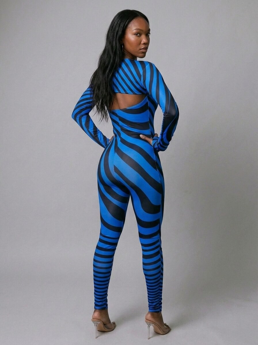 Zara Swirl Shrug & Jumpsuit Set