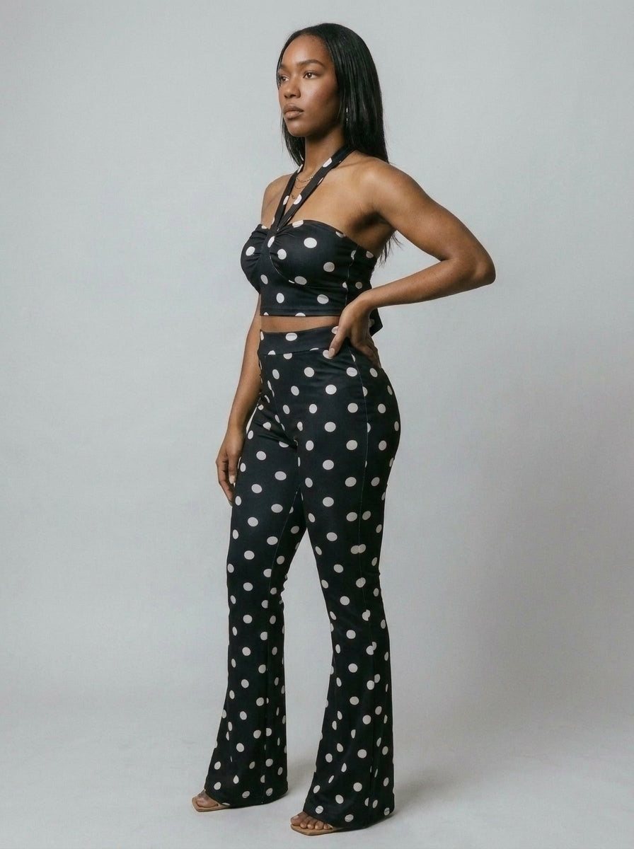 Kiana Polka Dot Two-Piece Set