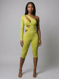 Jade One Shoulder Cutout Jumpsuit