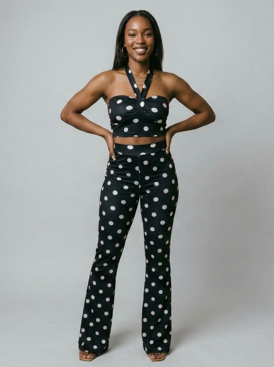 Kiana Polka Dot Two-Piece Set