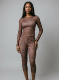 Nia Leopard Print Top & Capri Set