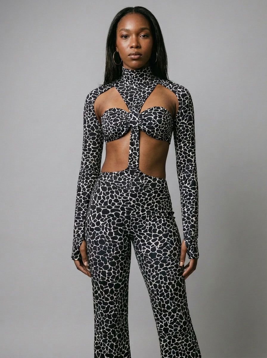Talia Cutout Flare Jumpsuit