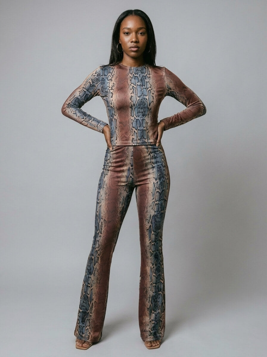 Zaria Snake Flare Set